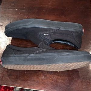 Black slip on vans
